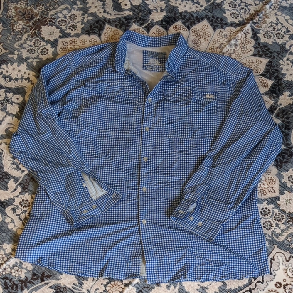 **3/$10** Men's EAG Elite Fishing Shirt With Back Vent Size 3X